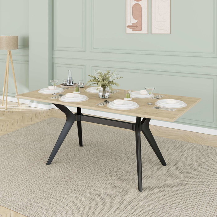 Hanah Home Mesa de Comedor Luna en Roble Hanah Home Mesa de Comedor Luna en Roble